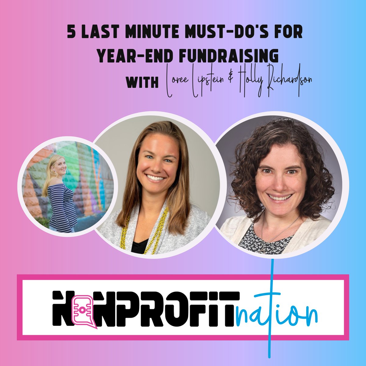 Bonus Episode: 5 Last-Minute Ideas for Year-end Fundraising 💰
My guests on Nonprofit Nation this week are Loree Lipstein &amp; Holly Richardson of <a href="/ThreadStrat/">Thread Strategies</a> - giving you 5 specific tactics to improve your year-end fundraising campaign. 
 Listen: pod.link/1580962609