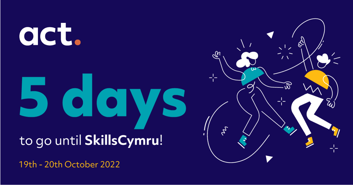 acttrainingltd's tweet photo. Are you coming to @SkillsCymru next week? 😃

Following a successful year in 2019, we can’t wait to exhibit at #SkillsCymru Motorpoint Arena on 19 and 20 Oct. 

Come chat with us at stand 29! FREE tickets are available here https://t.co/XE5E6GOWcX https://t.co/QDY54wR9bw