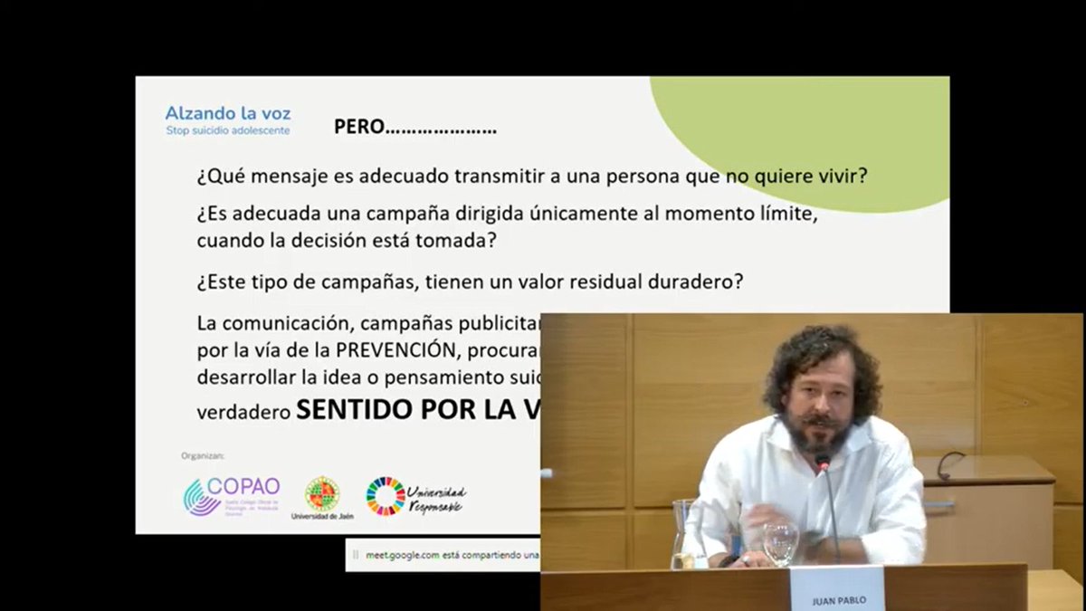 ujaen's tweet photo. 📹 Si te lo perdiste en directo ya puedes ver la mesa redonda 'Alzamos la voz: Stop suicidio adolescente' en el canal YouTube de la @ujaen, un reflexivo debate sobre la salud mental y emocional de los jóvenes 
👉https://t.co/Ise6gmTlSI 
@ProEm_Red @DigitasUJA @MiedoaDiario https://t.co/0j79EgE8oD
