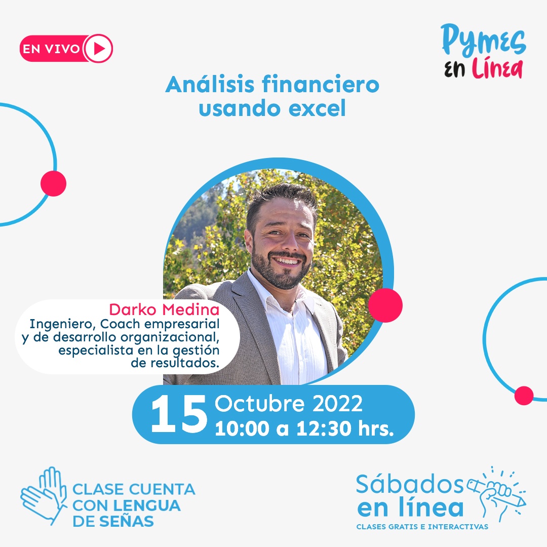 Corfo_RM's tweet photo. 📌Aún estás a tiempo de participar en una nueva clase del Programa #PymesEnLinea de @Corfo 📲💻No esperes más e inscríbete para conocer todo sobre el análisis financiero utilizando la herramienta excel. Aquí 👉https://t.co/ITSFjrIqmo https://t.co/jvNjzSM5u6