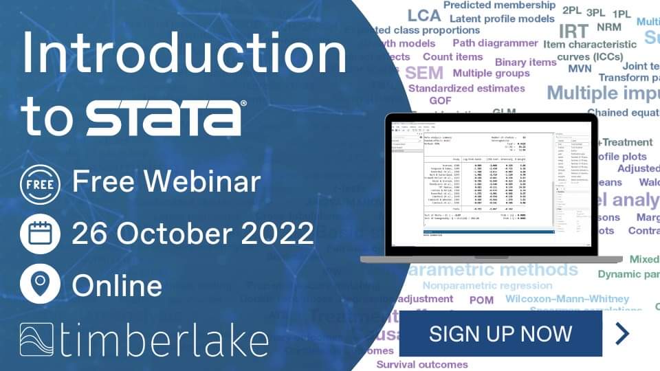 pakecofrontier's tweet photo. Why use Stata? How to open, import and save data? How to use #Stata commands? All of these questions and more will be answered in our Free Introduction to Stata Webinar on 26 October.
Sign up now for FREE: https://t.co/oKQXzFa0r8
#Data #StatisticsTraining #StatsTraining #Stata https://t.co/RBVsMgeRHZ