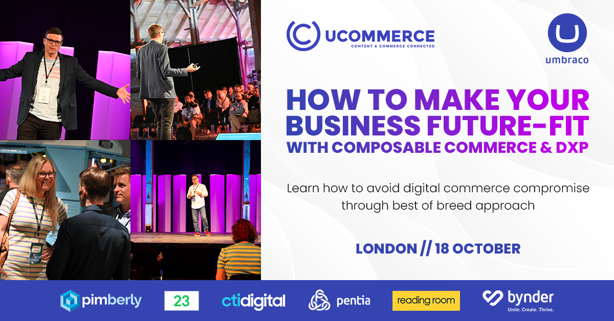📩 You're Invited! 📩

<a href="/Umbraco/">Umbraco HQ</a> and <a href="/Ucommerce/">Ucommerce</a> proudly present an afternoon of keynotes, discussion, and networking on composable commerce. 

Don't miss out - join us on Tuesday 18th October👇
hubs.la/Q01n2Cd70

#ComposableCommerce22