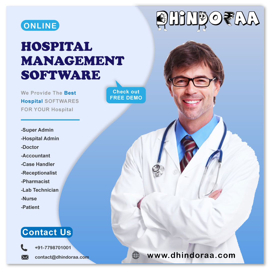 Dhindoraa_'s tweet image. Make your Hospital *Smarter* & *Paperless* before its too LATE..
Complete *Smart Hospital* fount & site to Backend works & process as well...
Register Now!
And get a Free Software!
.
.
#hospitalmanagementsoftware
#hospitalsoftware
 #softwaredevelopmentindia #freesoftware