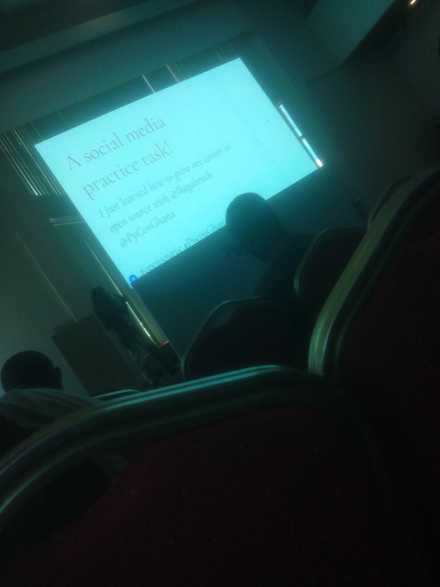 issyokai's tweet image. @IkegahRuth talks on how to grow ur Tech Carrier in Open Source at #PyConGhana2022 organize by @PyconGhana 
#PyConGhana #OpenSource