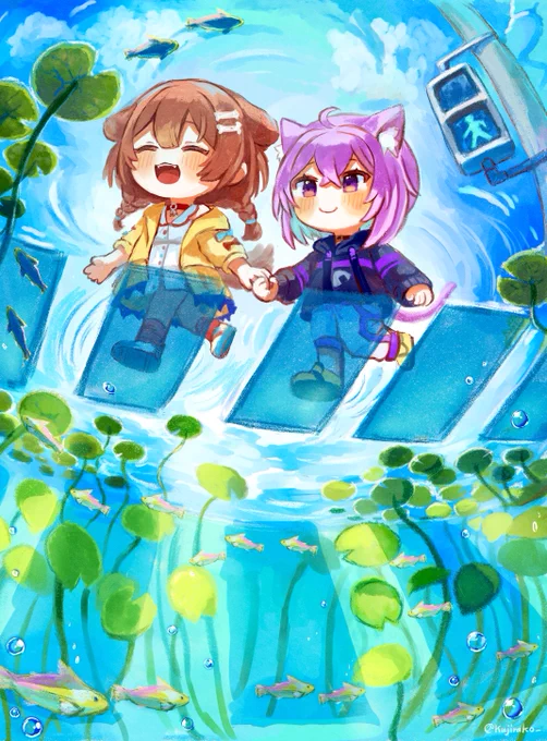 気をつけて! #絵かゆ #できたてころね 