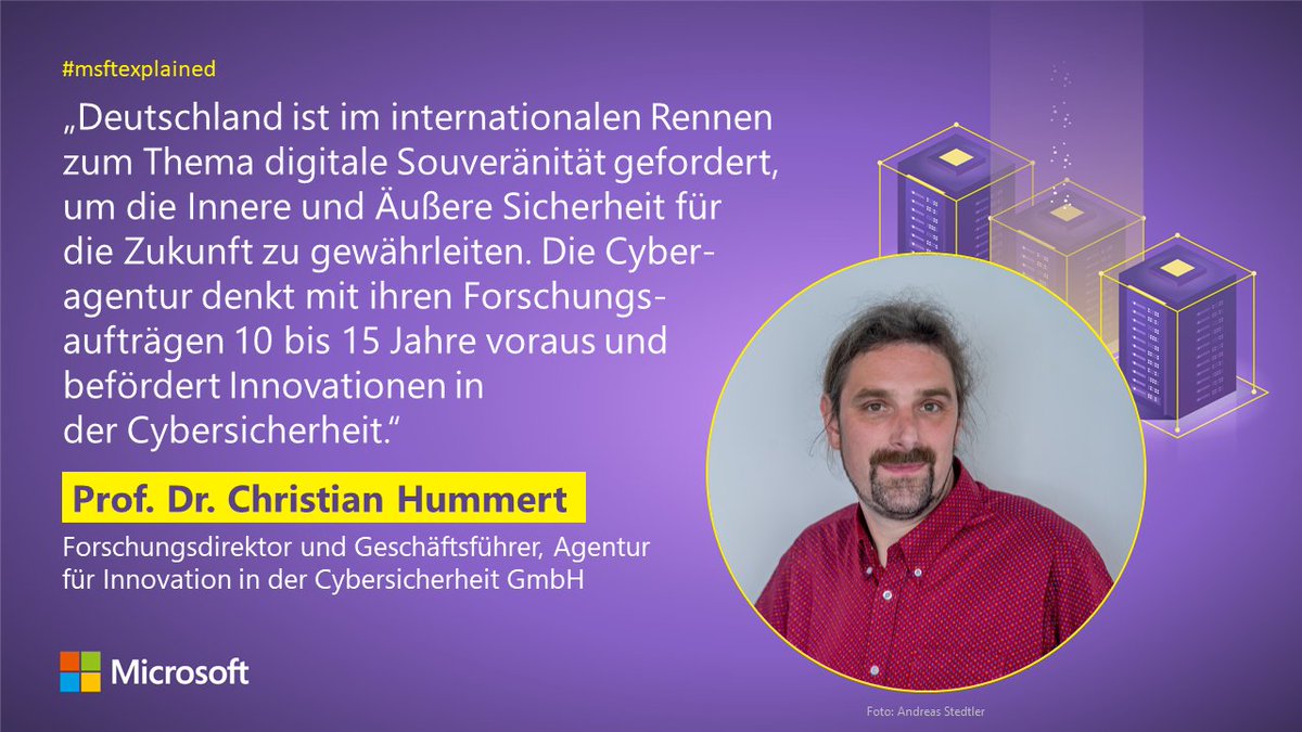 MicrosoftBerlin's tweet photo. Keynote bei #msftexplained! 📢
Prof. Dr. Christian Hummert wird auf der #Cybersecurity EXPLAINED Konferenz am 20. Oktober über die Rolle von Innovationen in der Cybersicherheit sprechen: https://t.co/ob1PonEQ3V https://t.co/7ylJtbz8hg