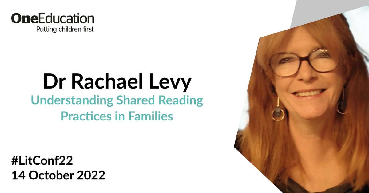 A warm welcome to our second keynote speaker of the day, Dr Rachael Levy @DrRachaelLevy1 We are excited to hear Rachael discuss shared reading practices in families and how to support more families to read regularly. #LitConf22