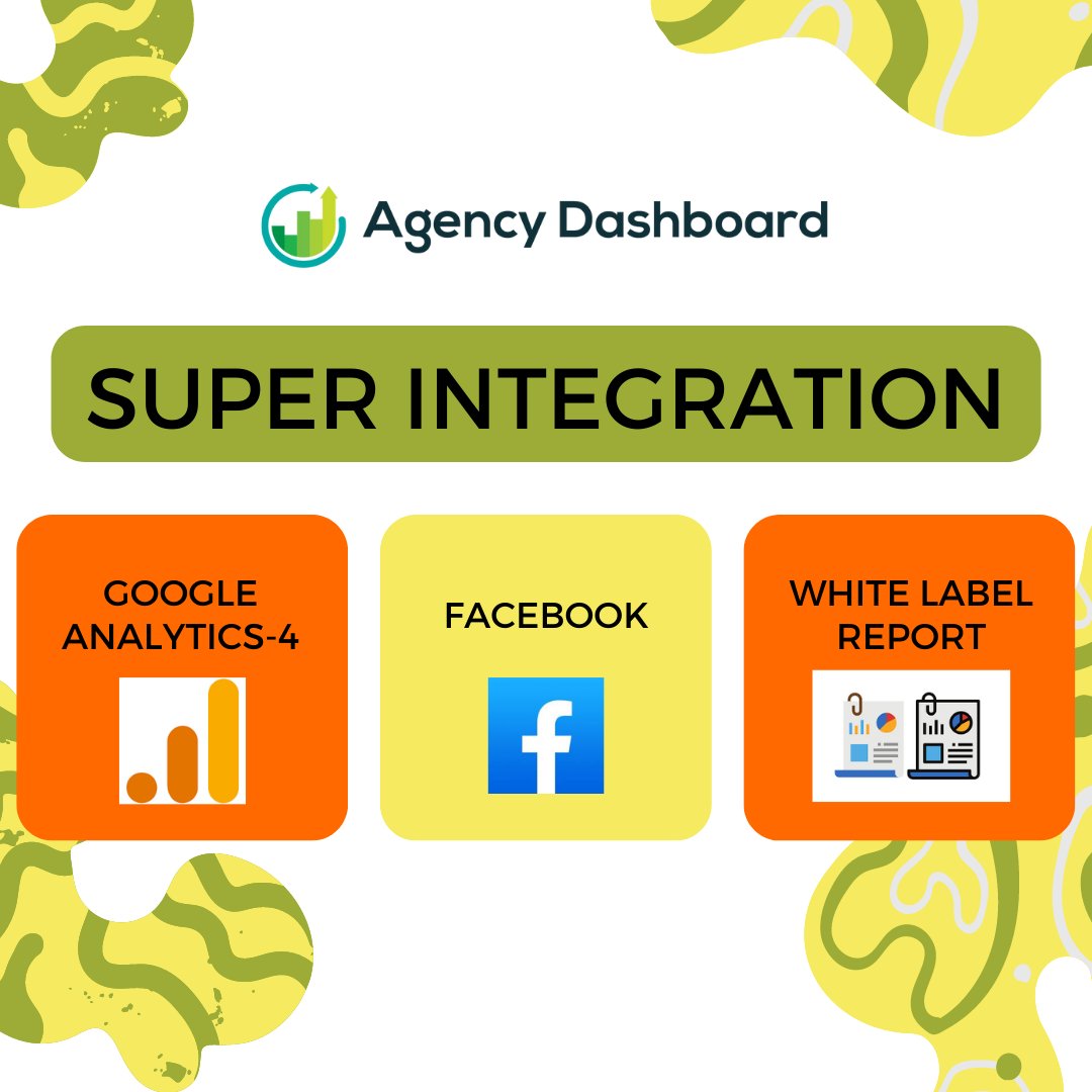 AgencyDashboard's tweet photo. Agency Dashboard presents dynamic integration of Google Analytics-4 and Facebook with White Label Reporting. Now get detailed insights of all your Marketing campaign.

#startup #analyticstool #SEO #DigitalMarketing #Google #Facebook #integration #clientmanagement #Online https://t.co/112EVAtD7Z