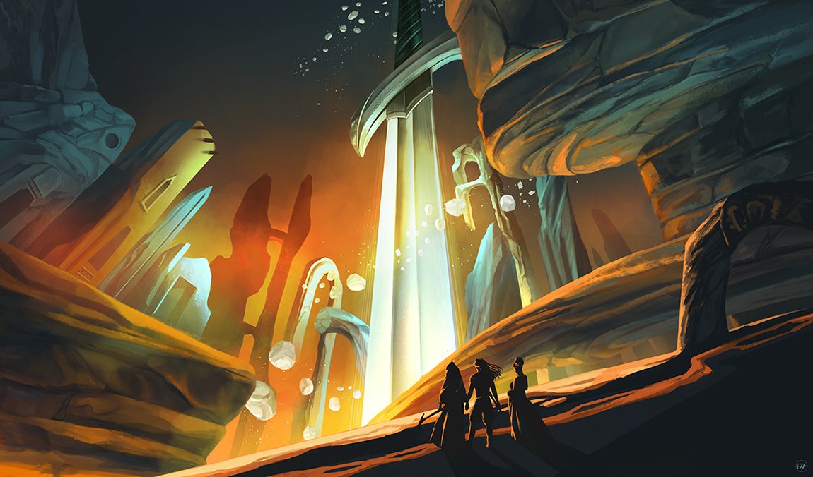 aramisdream's tweet photo. Recently digital art done for a music cover ^-^
#fantasyart #fantasyartwork #fantasylandscape #fantasyscifi #deviantartists #deviantart #giantsword #swordart #digitalart #digitaldrawing #originalpainting #wallpaper #commissionart #musiccover #youtuber #youtuberart https://t.co/xO5GmkXH26