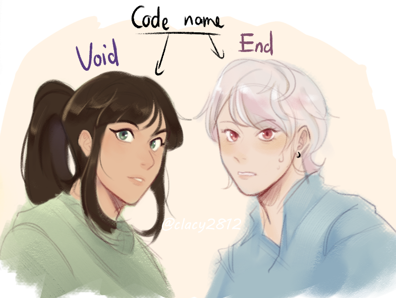 ClacyYe's tweet photo. Genloss endermoms by @byoonei 
My headcanon is that the endermoms used to work at [REDACTED], and thats how they met smol Ranboo!

#ranboofanart #genloss #genlossfanart #generationloss https://t.co/FE5HKRkmuH