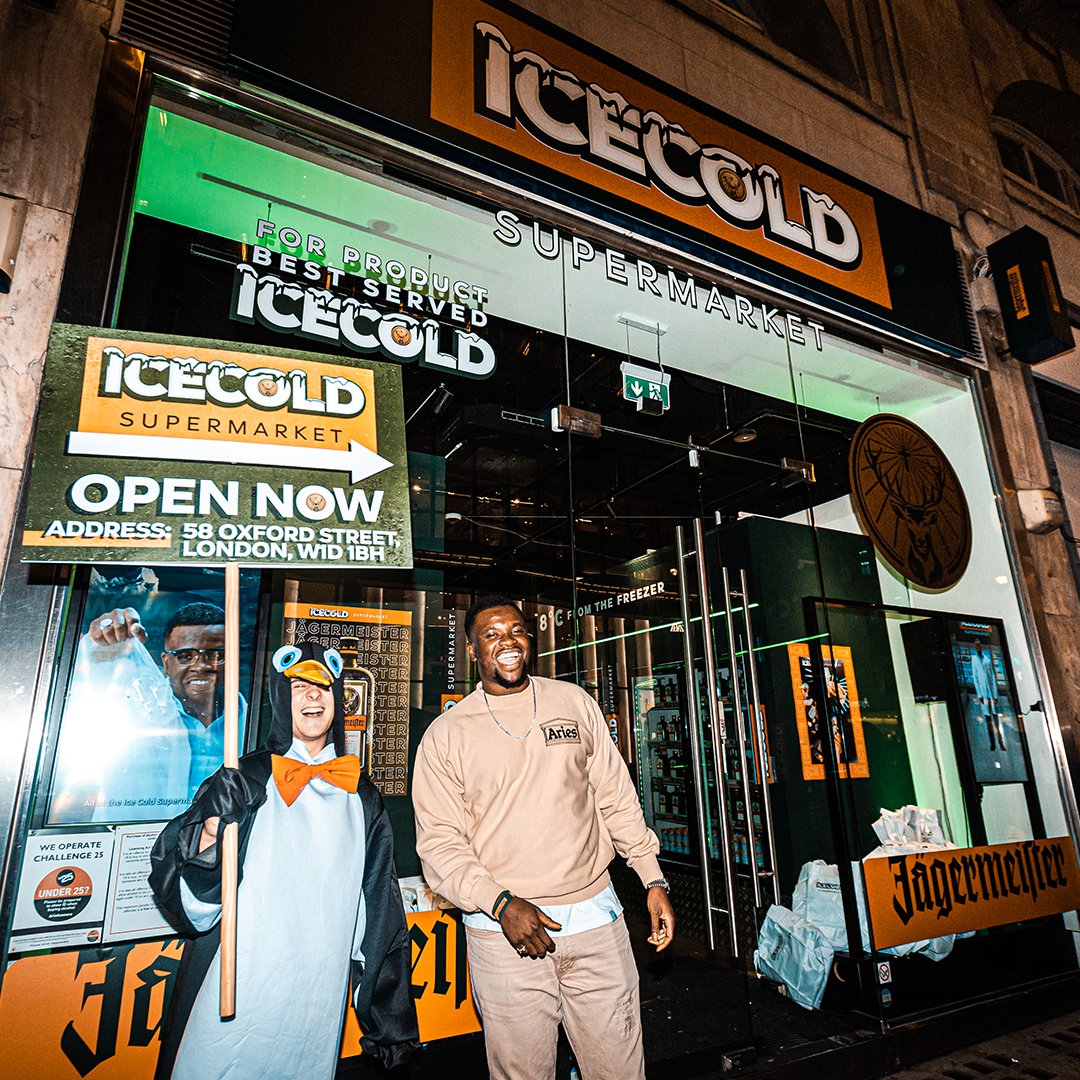 icecoldsuper's tweet photo. Ever had a rave in a supermarket...? Didn't think so! 

The @JagerUK Icecold Supermarket doors are open for one last day. Get down to 58 Oxford Street before it's too late! https://t.co/pt4Kv4w4zO