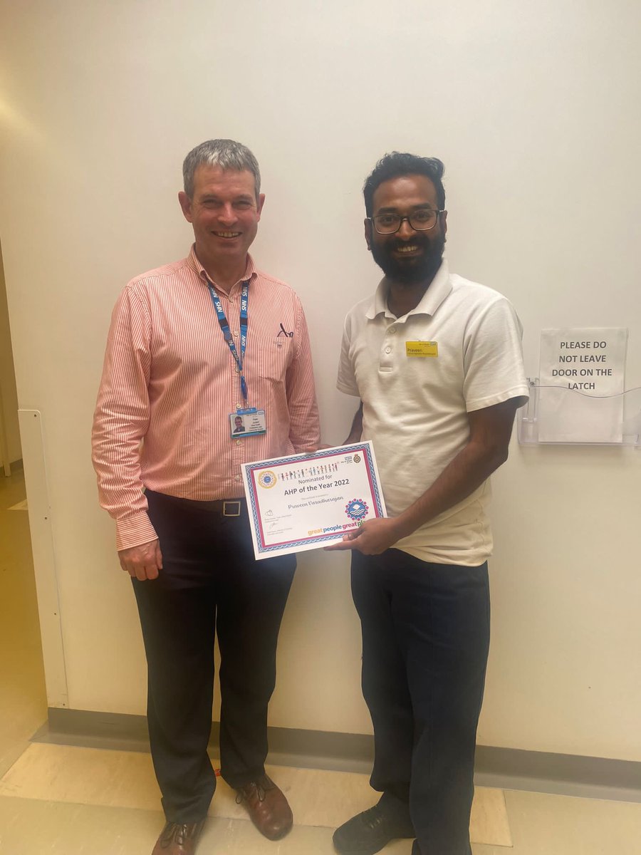 meganmac78's tweet photo. AHP Tweets

Congratulations to Praveen for being nominated for an AHP Award #AHPsDay #IOWNHS #IOWAHPs @Pieterjoubert20 @TeamIOWNHS
@NicLongson @JEdgington @JulieyPearce4 https://t.co/hz7KLTDRZJ