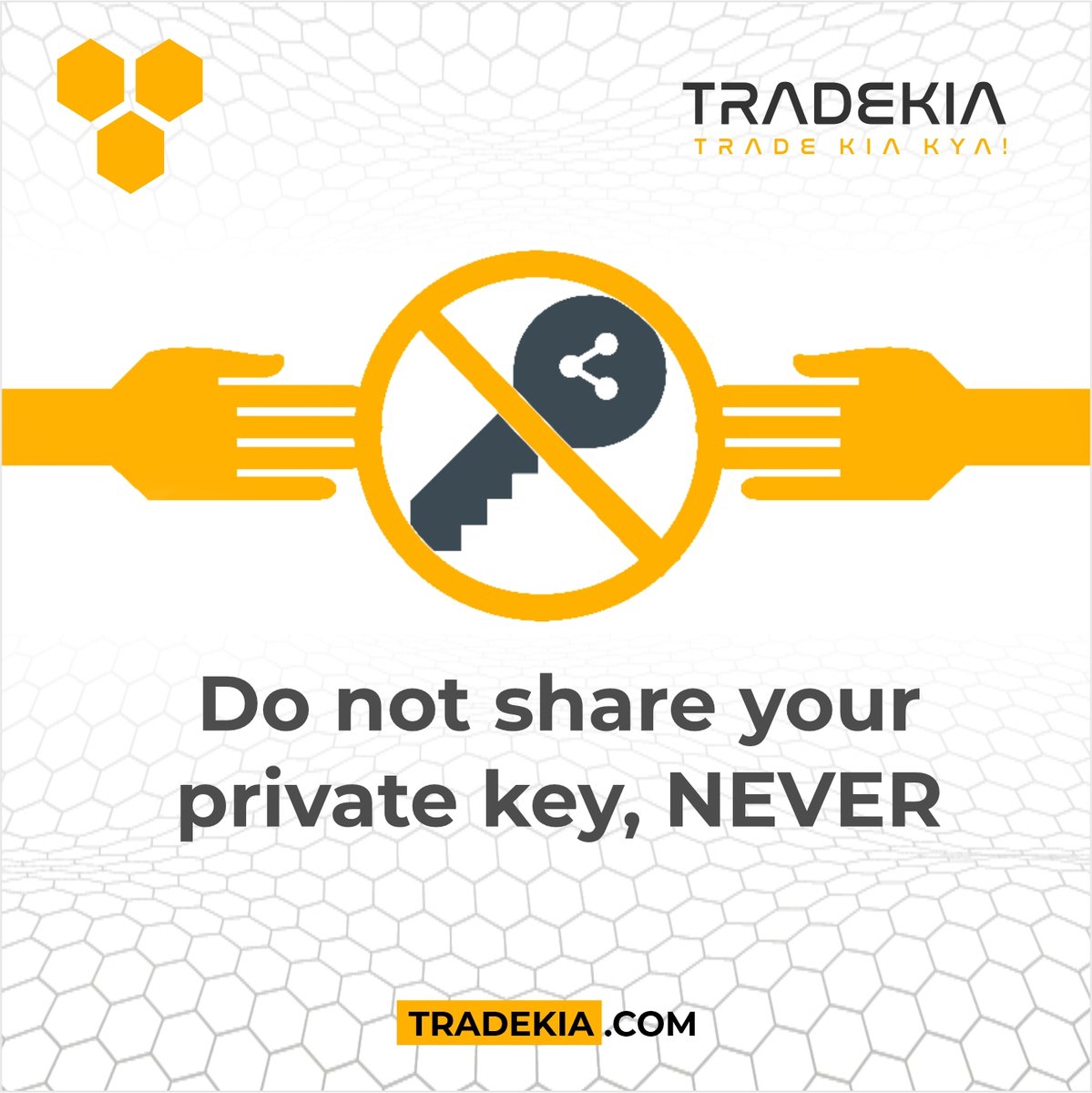 trade_kia's tweet photo. Here's some useful tip, remember it!!
#Tradekia #Tradekiaexchange #cryptoexchange #derevativeexchange #privatekey #donotshare https://t.co/ESK4scW9FO