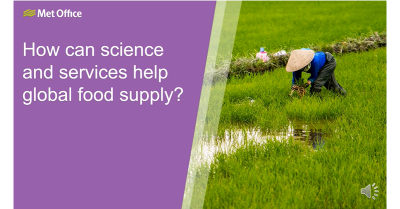 MetOffice_Sci's tweet photo. ICYMI - Our #MetOfficeCOP27 webinar 'How can science and services help global food supply?' is now available online
@metoffice @DefraGovUK @UWEBristol & @FAO speakers discuss impacts of #ClimateChange on the resilience of food systems
#GetClimateReady #ccop2 #WorldFoodDay2022