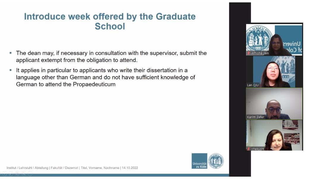 UniCologneIND's tweet photo. 1/2 Regional offices of the University of Cologne in #India & #SouthAsia, #Egypt, and #China organized a successful online #informationsession on "Cologne Graduate School of the Faculty of Law" today. https://t.co/ASIlhMObqd
