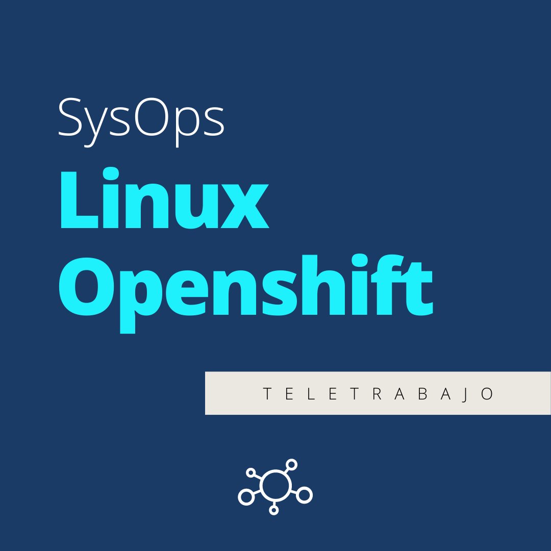 Tenea's tweet photo. Trabaja desde casa, proyectamos tu carrera IT😎

👉Adm. Middleware: https://t.co/LTWK9Rdc5U
👉 Project Manager Cloud: https://t.co/mQPGCpS5to
👉 SysOps Linux/Openshift: https://t.co/Y1C3dtweiF
👉 Expertx Azure: https://t.co/2GnMampJUC

#Azure #Linux #teletrabajo #OfertasEmpleo https://t.co/IR4uW98kN0