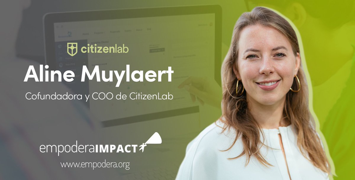 cibervoluntario's tweet photo. 📢 @EMPODERA_org entrevista a 
@alinemuylaert de @citizenlabco

💡Cómo reconstruir la confianza pública en los gobiernos  https://t.co/cMX9eGLFuf

 “Solo en 2021 se lanzaron más de 2000 proyectos de #ParticipacionCiudadana en las plataformas de #CitizenLab”

#EmpoderaImpact https://t.co/RXEx0KfDMI