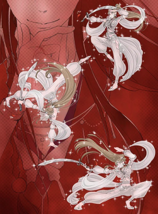 まろてつさま( )の花怜アラビアンAU小説『WITH ME』より、とあるシーンのイメージで描かせていただきました純白の衣装は女性物なのです✧(✪д✪)✧男性っぽさを隠すアレンジ...って素敵すぎませんか...!!!拝読しながら妄想するのが楽しかったです(*ฅ́˘ฅ̀*)#TGCF #hualian 