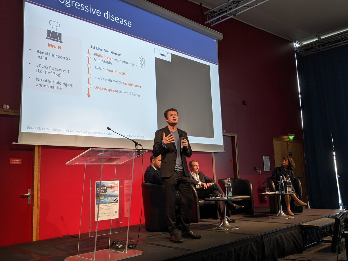 PignotG's tweet photo. #FOCUS22: The amazing @tompowles1 on ADC as new revolution in bladder cancer ! @FocusMeeting @AlbigesL @kbensalah35 @GPloussard @FSchlurmann @d_borchiellini @jbbeauval @PaulSargos #astellas #bladder #Cancer #ADC https://t.co/kyU9iBxFXg