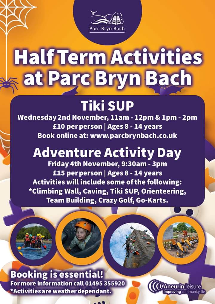 We have a lot of fun things planned this #Halloween and #HalfTerm at the park! 

For more info visit our website at parcbrynbach.co.uk/halloween-acti…