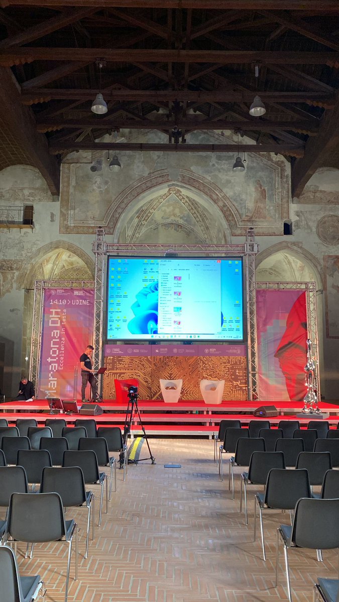 dills_univr's tweet photo. 🟣 Maratona DH - Ci siamo: sono stati ripristinati i collegamenti Zoom con l’@uniud. Appuntamento dalle 14.00 a Chiesa di San Francesco, Largo Ospedale Vecchio, Udine. @UniBergamo @UNIMORE_univ @venicedph 
#digitalhumanities #eccellenzaintesta #maratonadh https://t.co/cbUhf7qmoX