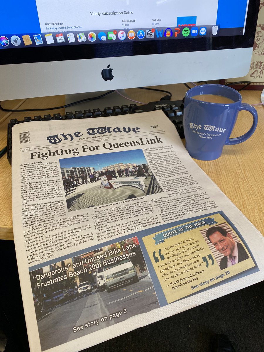 How do you spend your Friday morning? #Rockaway #newspapers #Coffee