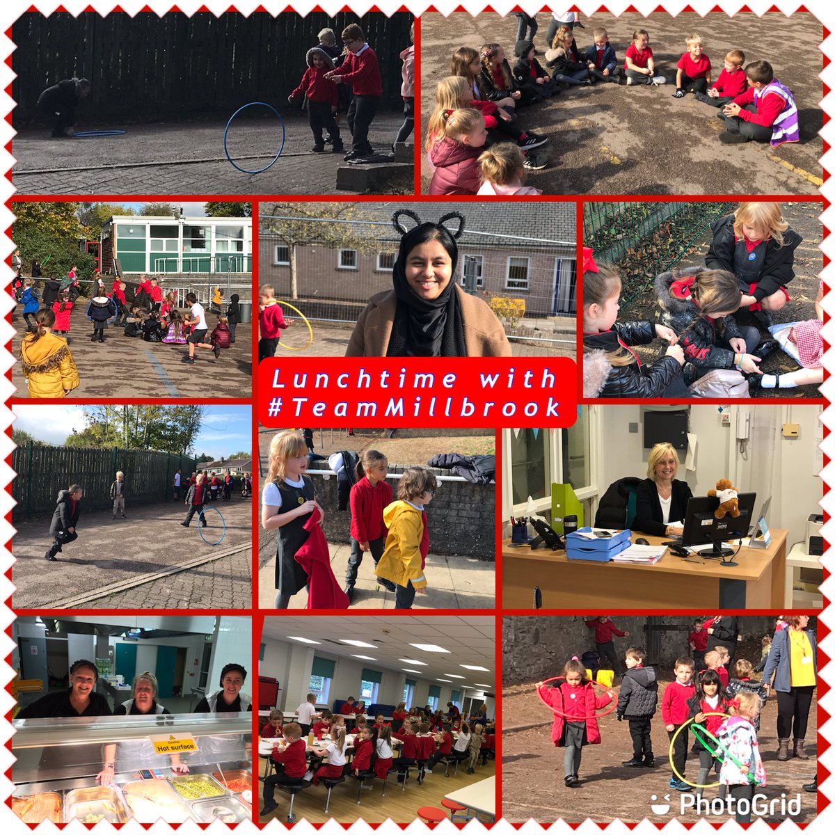 A little flavour of lunchtime at #MiniMillbrook @ Brynglas! #TeamMillbrook is about us and our relationships not the building! #ProudtobeMillbrook