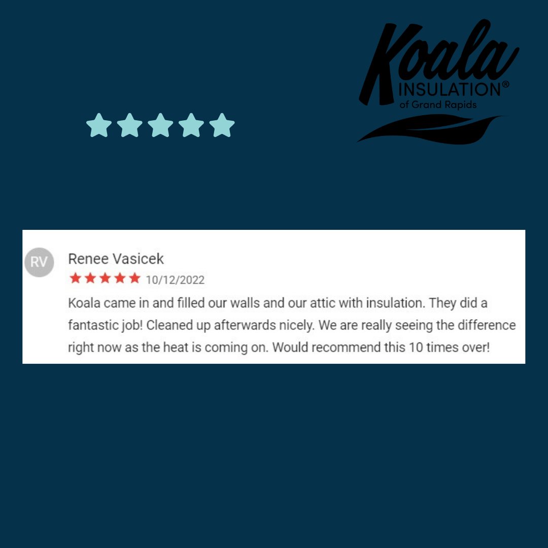 KoalaGRMichigan's tweet photo. We love our customers!

Call (616) 333-6667 or
Book On-Line https://t.co/XjOqsWZXfK
FOR A FREE ESTIMATE

#insulation #insulationcontractor #customerservice #honest #fivestar https://t.co/XJS4LAnkOV