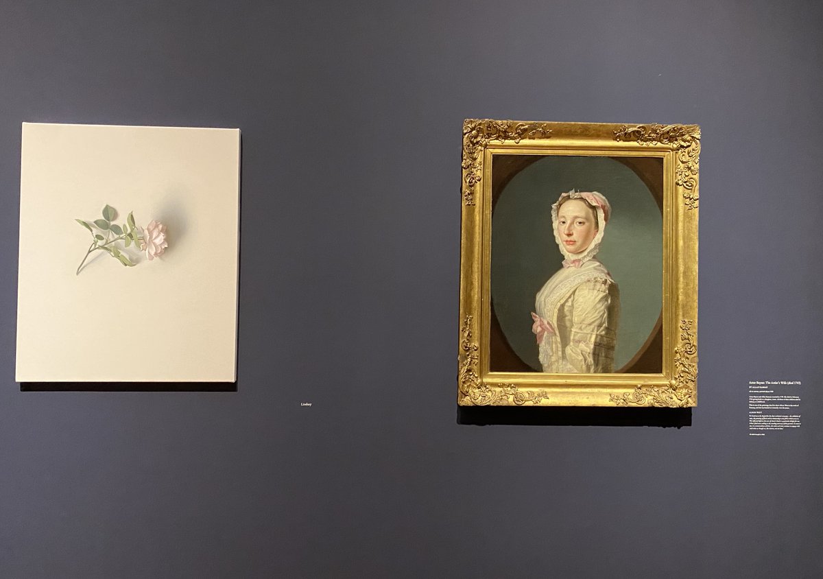 Absolutely loved this Allan Ramsay-inspired exhibition at the Scottish National Portrait Gallery last year 🌹🥬 See thread for more, & the original portraits that inspired @alisonjfwatt's works >>