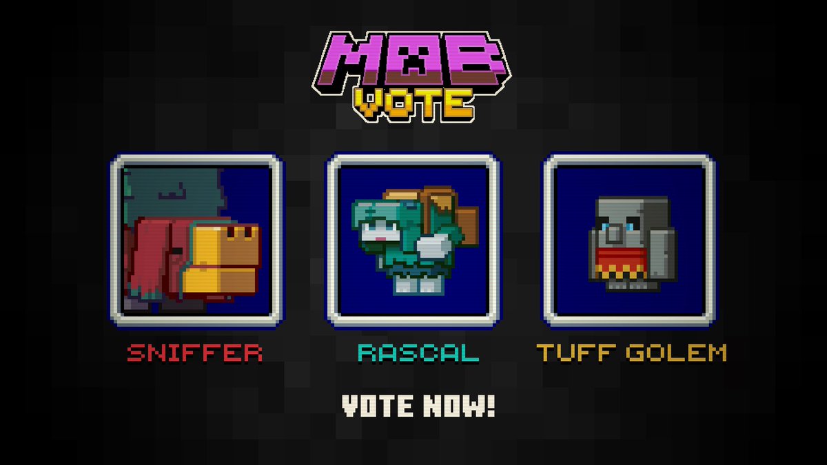 Minecraft Mob Vote 2022: How to vote for Sniffer, Rascal or Tuff Golem