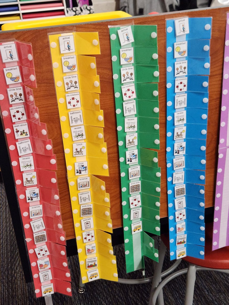 KRYSTALsped16's tweet photo. Love the schedules, work-bins, and rules! Keep up the great work @SuchmaCISD #visualswork #scheduleswork https://t.co/4eapop5Gun
