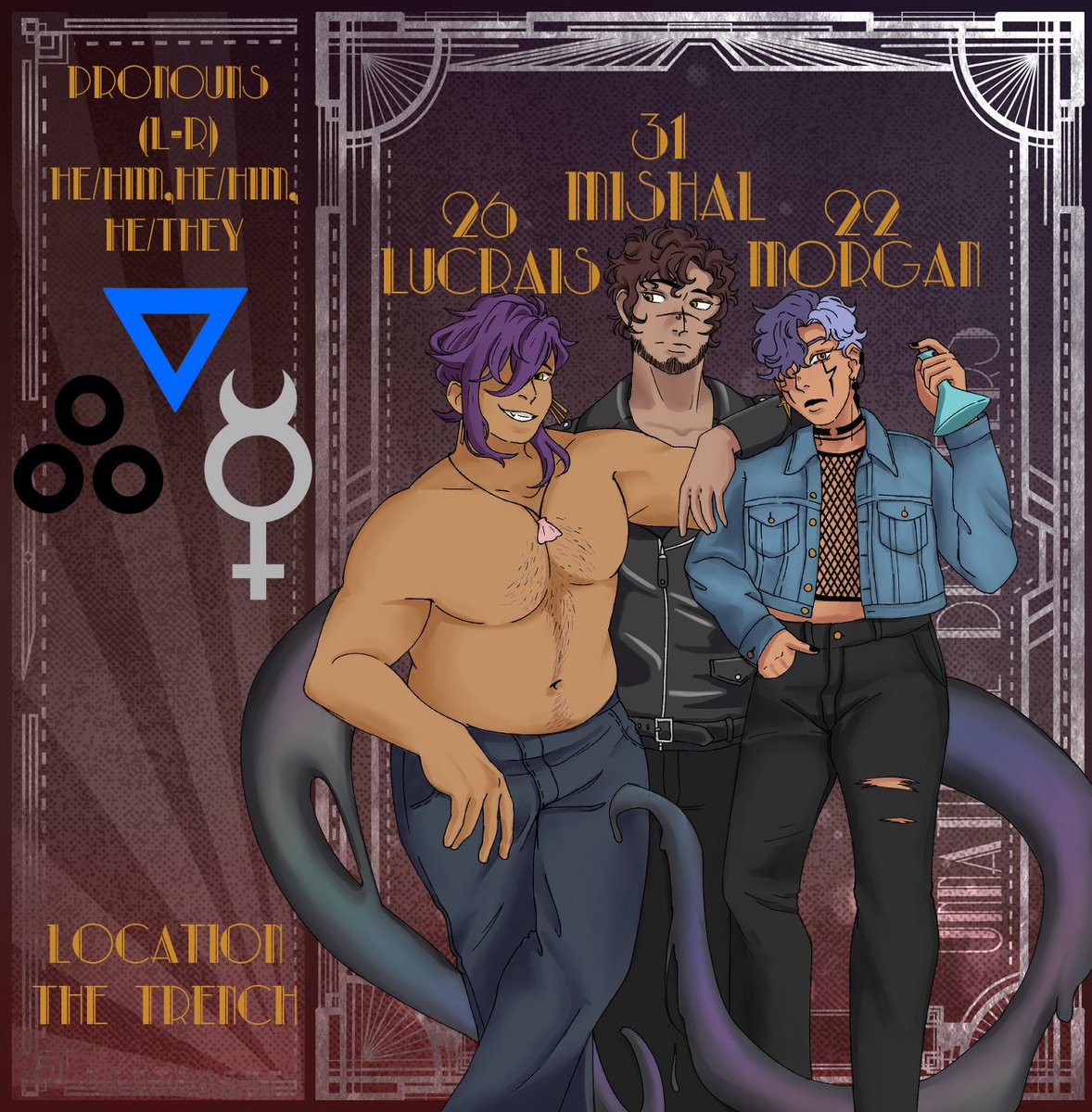 miracIemio's tweet image. Some NPC apps and designs I did for a few backgrounds characters my PCs would know for @UD_rpgroup !