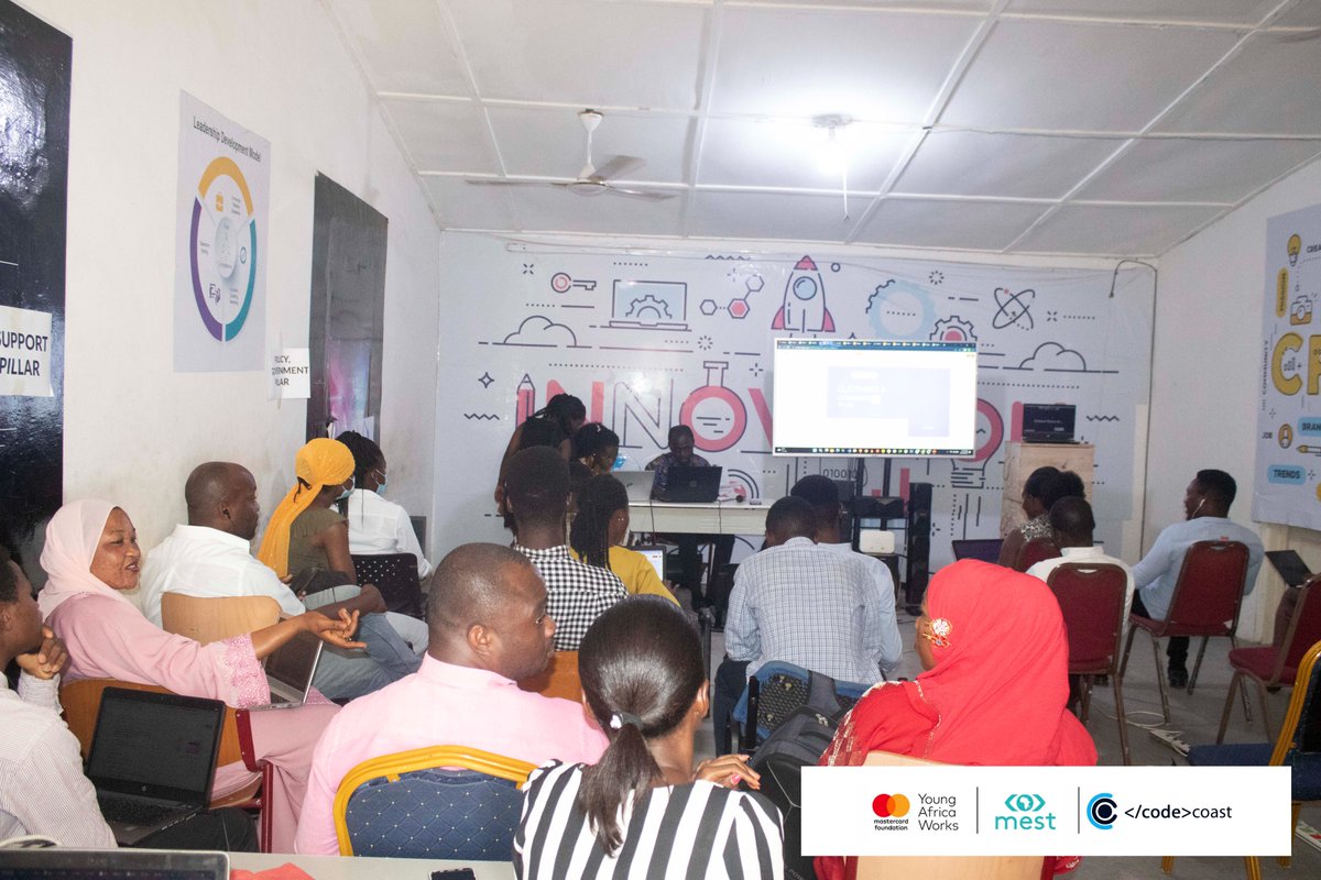 coast_code's tweet photo. The most certain way to succeed is always to try just one more time; Success is never by chance!
Code Coast extends its appreciation also to its partners for making the implementation of this program possible. AYEKOO!
#preMEST
#mestafrica
#MastercardFoundation
#YoungAfricaWorks https://t.co/rrt27RMQ5d