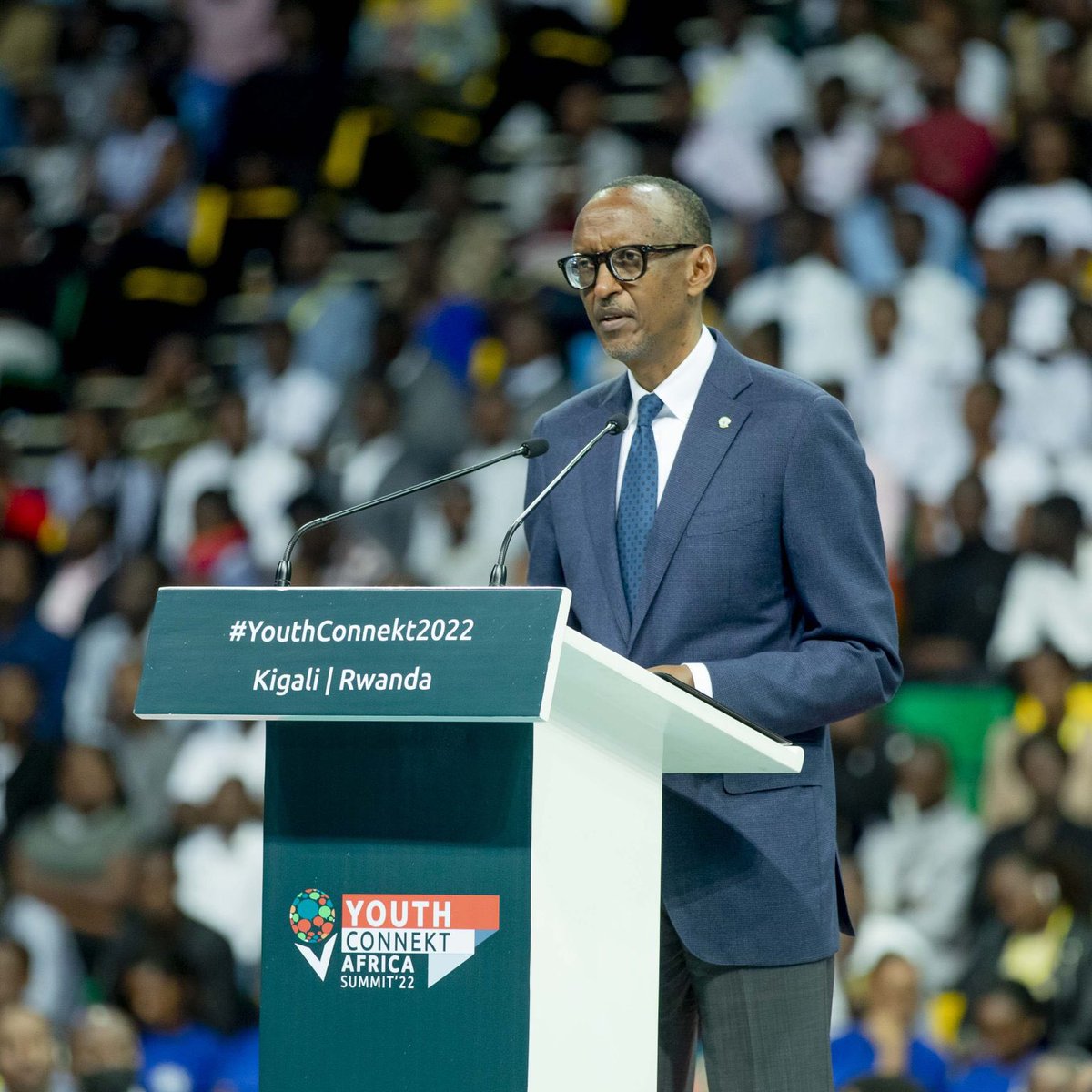 pamrwanda's tweet photo. #YouthConnekt2022 “Africa is not a ‘continent of problems’. Not at all. Yes, there are problems, but where don’t you find problems? The world over, there are problems. So, we have to deal with our own problems, but we are not a continent of problems,” @PaulKagame https://t.co/Kde5Cuj6mC
