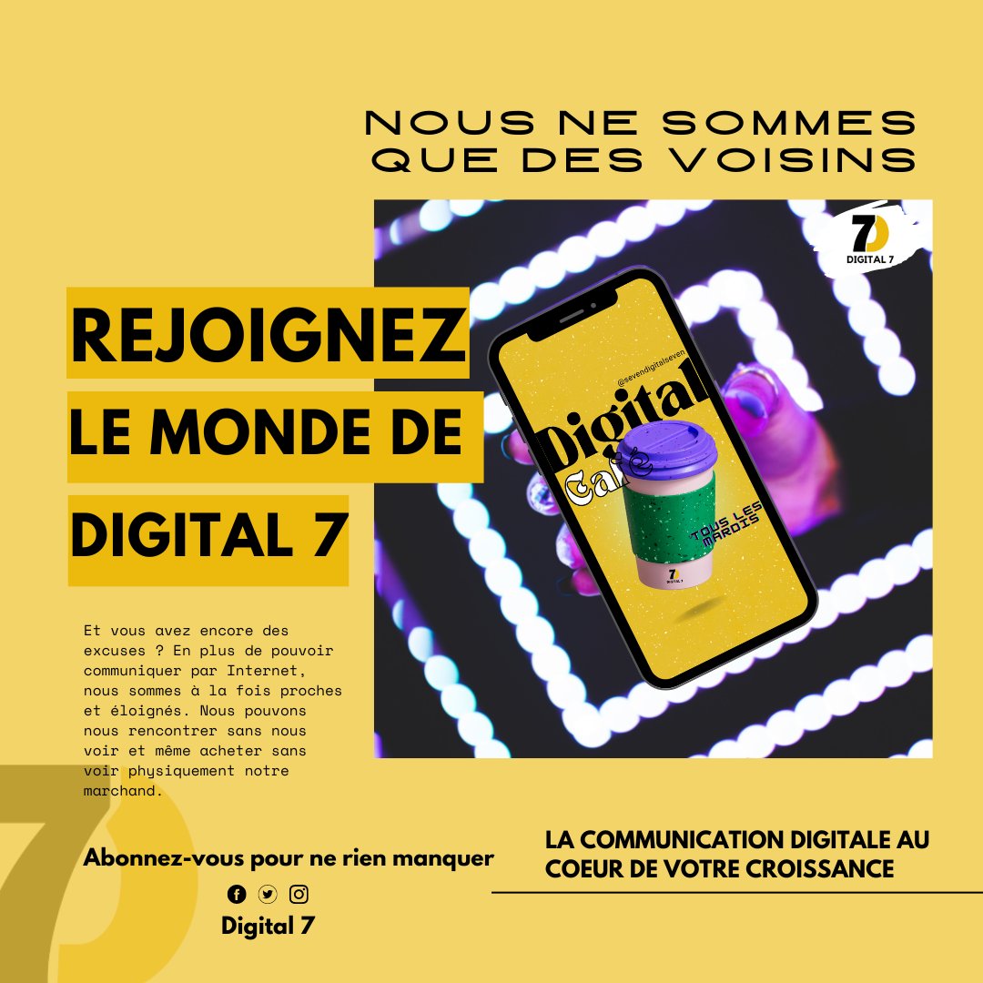digitalsept's tweet photo. Le #marketing #numérique est un moyen de créer une meilleure connexion entre votre #entreprise et ses clients, sur le canal en #ligne. La #communication sera rapide et facile, vous pourrez atteindre vos #clients partout et à tout moment.
#digital #digital7 #webmarketing #Africa https://t.co/fK5kqojwqK