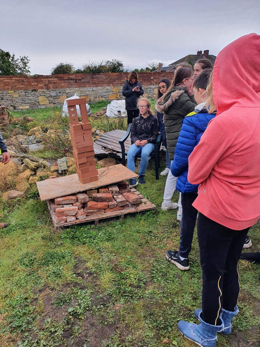 TrustAbbey's tweet photo. What an exciting visit from pupils @StEgwins! Wall pointing and archaeological finds with DA Cook &amp; @avonarch as part of our #heritagefund education sessions! https://t.co/CLOMNT5Vb4