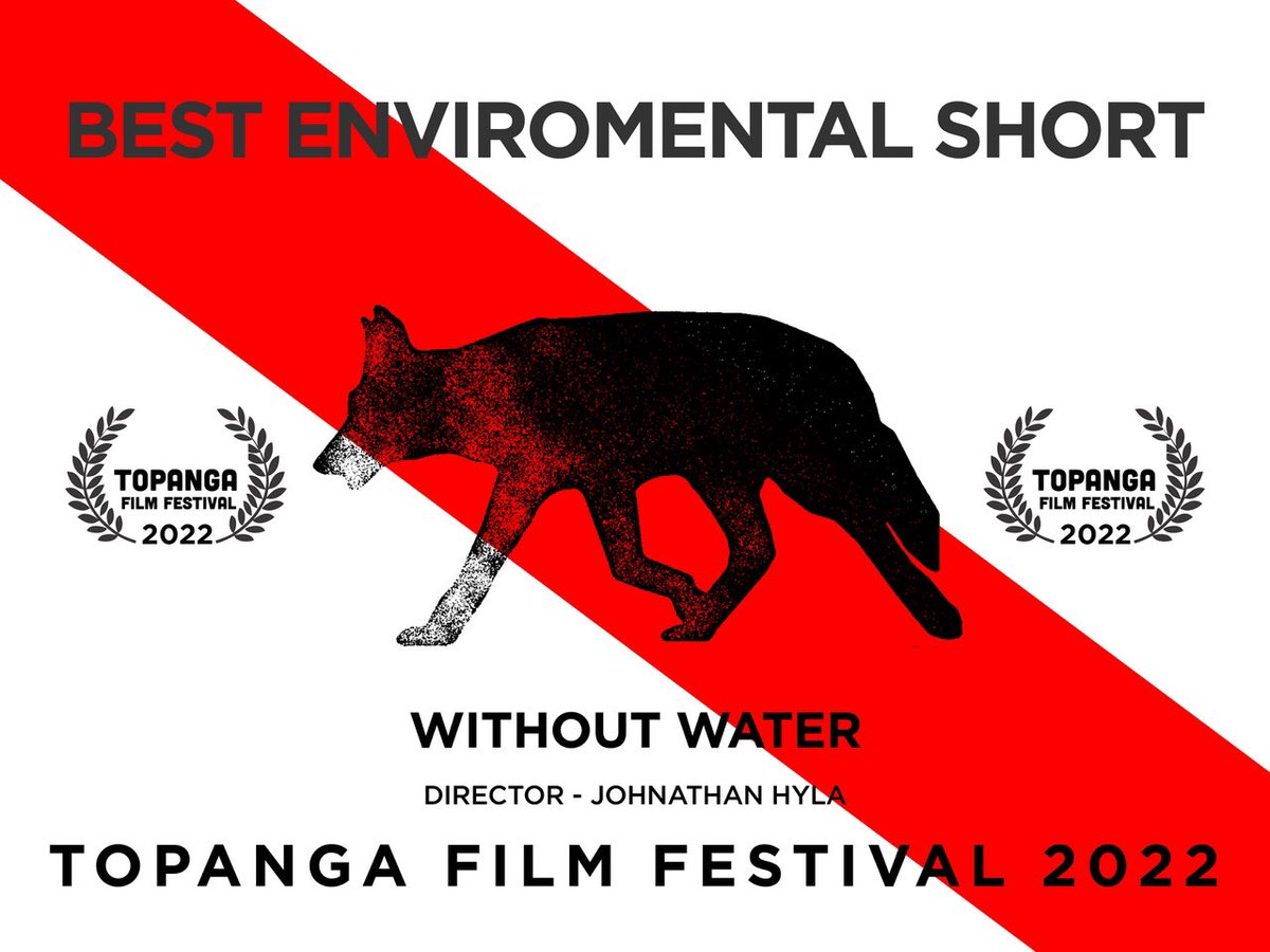 We are over the moon to have WITHOUT WATER named “Best Environmental Short” at the <a href="/TopangaFilmFest/">topangafilmfest</a>! Thank you!!