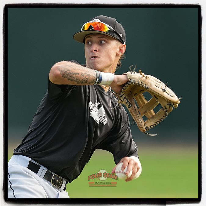 tpriddy's tweet photo. Outfielder Kyle Hennington (15) of the University of South Carolina Upstate Spartans throws to home in a fall workout on scout day, Thursday, October 13, 2022, at Duncan Park Stadium in Spartanburg, South Carolina. (Tom Priddy/Four Seam Images) https://t.co/AG547fKOSw