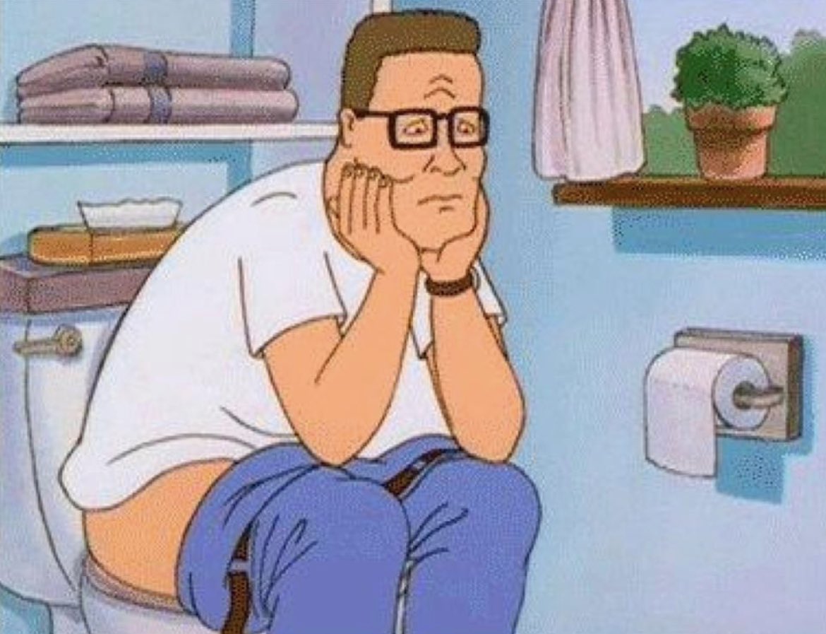 Du - wie du eine extra Minute auf dem Klo sitzt, weil du keinen Bock hast in die Arbeit zu fahren…