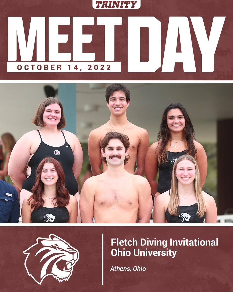 TrinityUTigers's tweet photo. The Divers are headed to Athens, Ohio to compete at the Fletch Diving Invitational! The first event is slated to start at 2:30 pm CT. #TigerPride 

📹: https://t.co/z8CP2vryQv https://t.co/eB9r9pWDW2