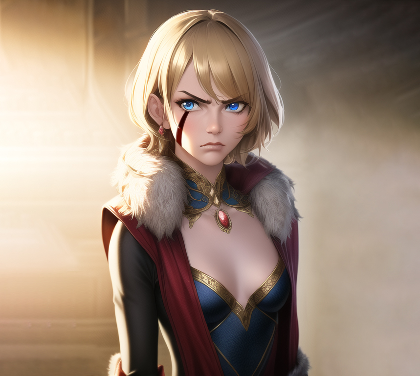 #NovelAIDiffusion continues to be a neat tool to work with. As mentioned, I'm especially enjoying making fanart of my own OCs and D&amp;D characters. 

Speaking of - here's one of @c3rmenDraws characters, Kaali. c3rmen is an actual artist, and kindly added her signature cheek mark.&lt;3