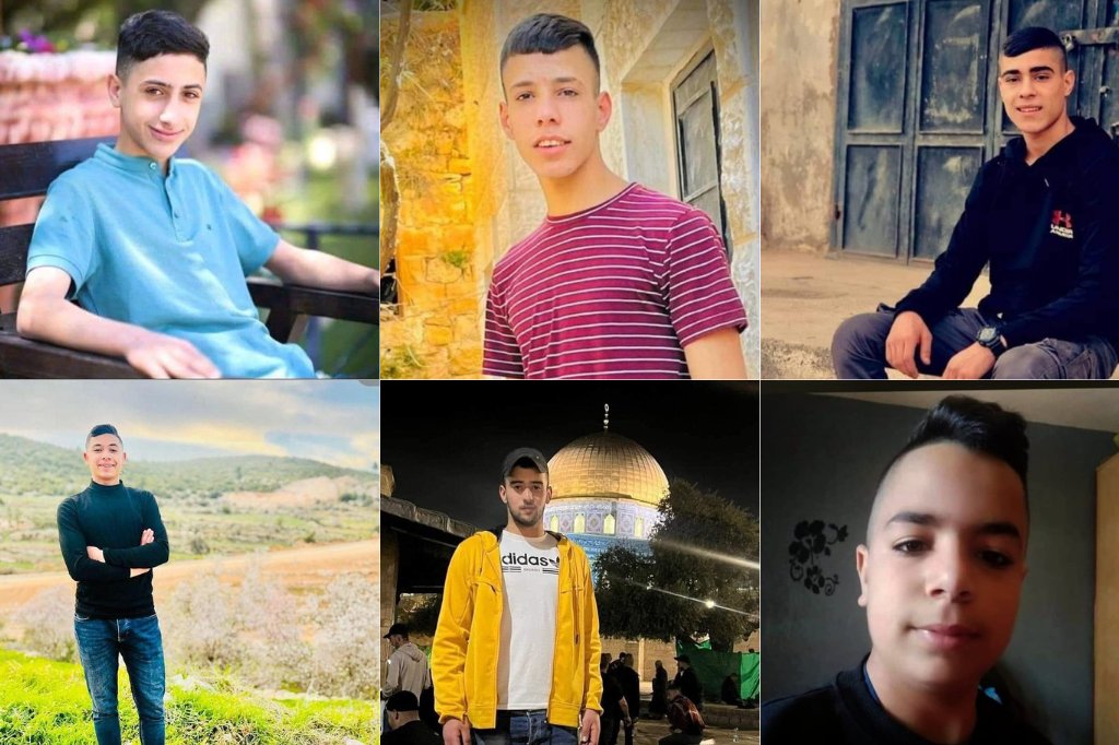 DCIPalestine's tweet image. Six Palestinian boys have been killed by Israeli forces since the beginning of October. 

Fayez Damdoum, 17
Mahdi Ladadwa, 17
Adel Daud, 14
Mahmoud Sous, 17
Mahmoud Samoudi, 12
Osama Adawi, 17

Israeli forces must be held accountable for targeting Palestinian children.