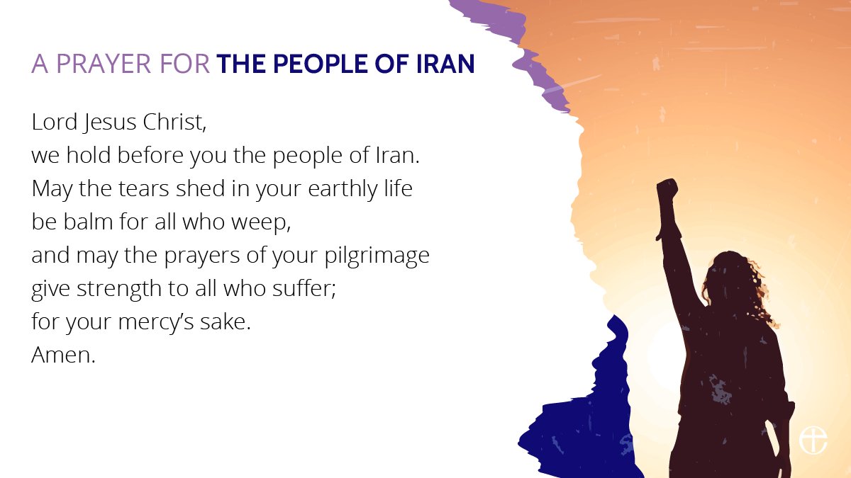A prayer for the people of Iran.

Find more at cofe.io/PrayersForIran.