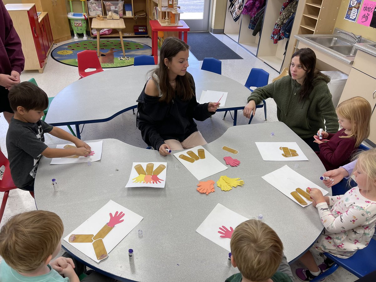 NCHSPreschool's tweet photo. Making a campfire art project identifying warm colors with Ms Alaina #campingweek #partnersingrowth @NCHSRedhawksCTE @NCHSOFFICIAL https://t.co/kvhTQcov8c