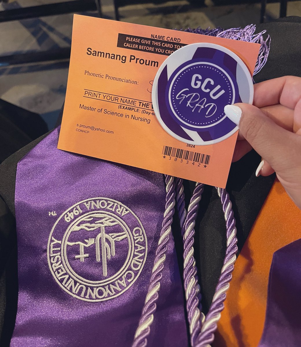 therealSamProum's tweet photo. I did it! Woohoo! #gcu2022 #gcugrad #MSN https://t.co/LrGbfAj4Z7