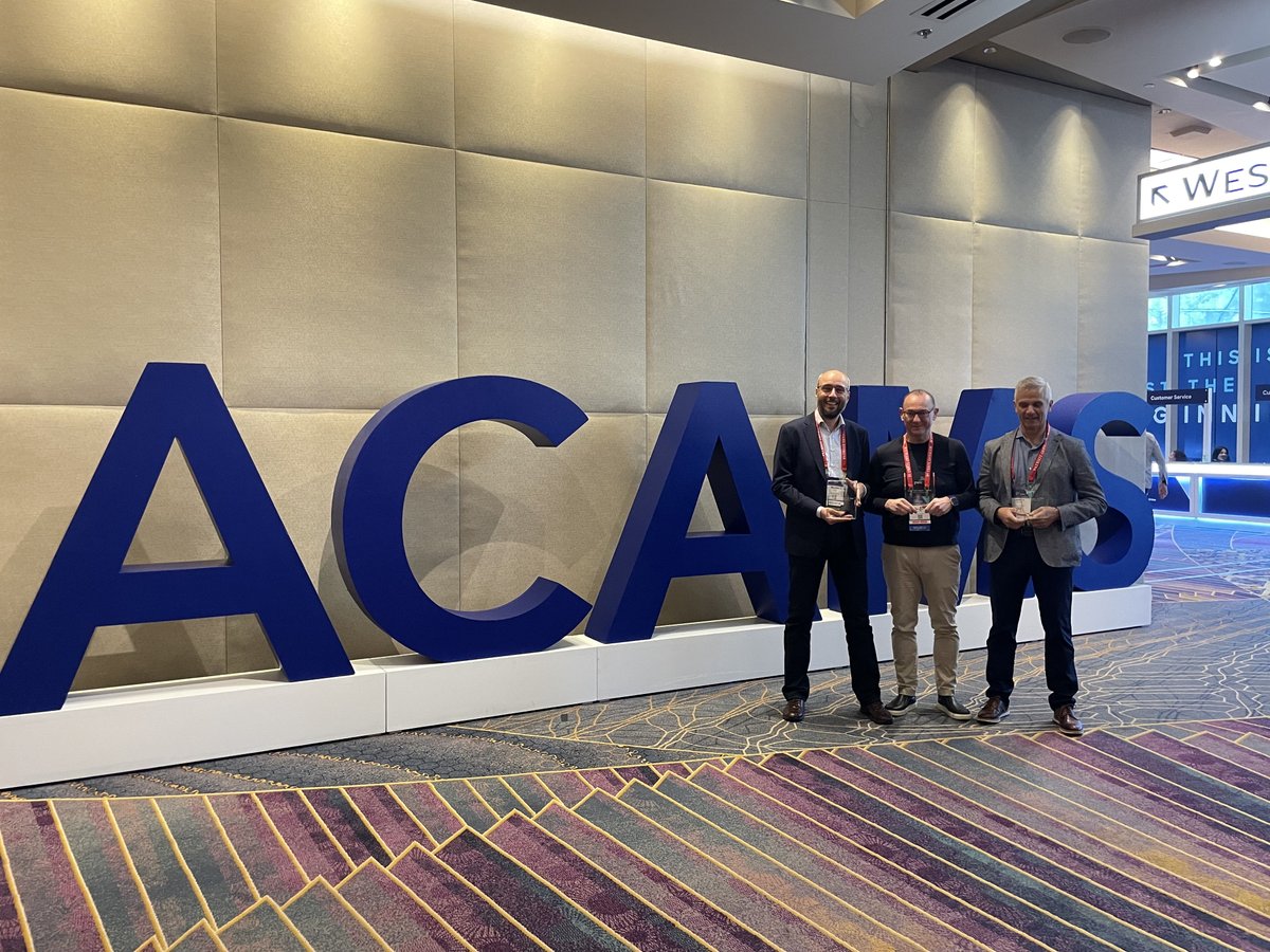 ComplyAdvantage's tweet photo. 🏆 We're incredibly proud of our ComplyAdvantage team, who teamed up with @ResistantAI to win this year's @PwC @ACAMS_AML hackathon.  

Go team! 

#acamsvegas #aml #ai https://t.co/9VrwfMzrjC