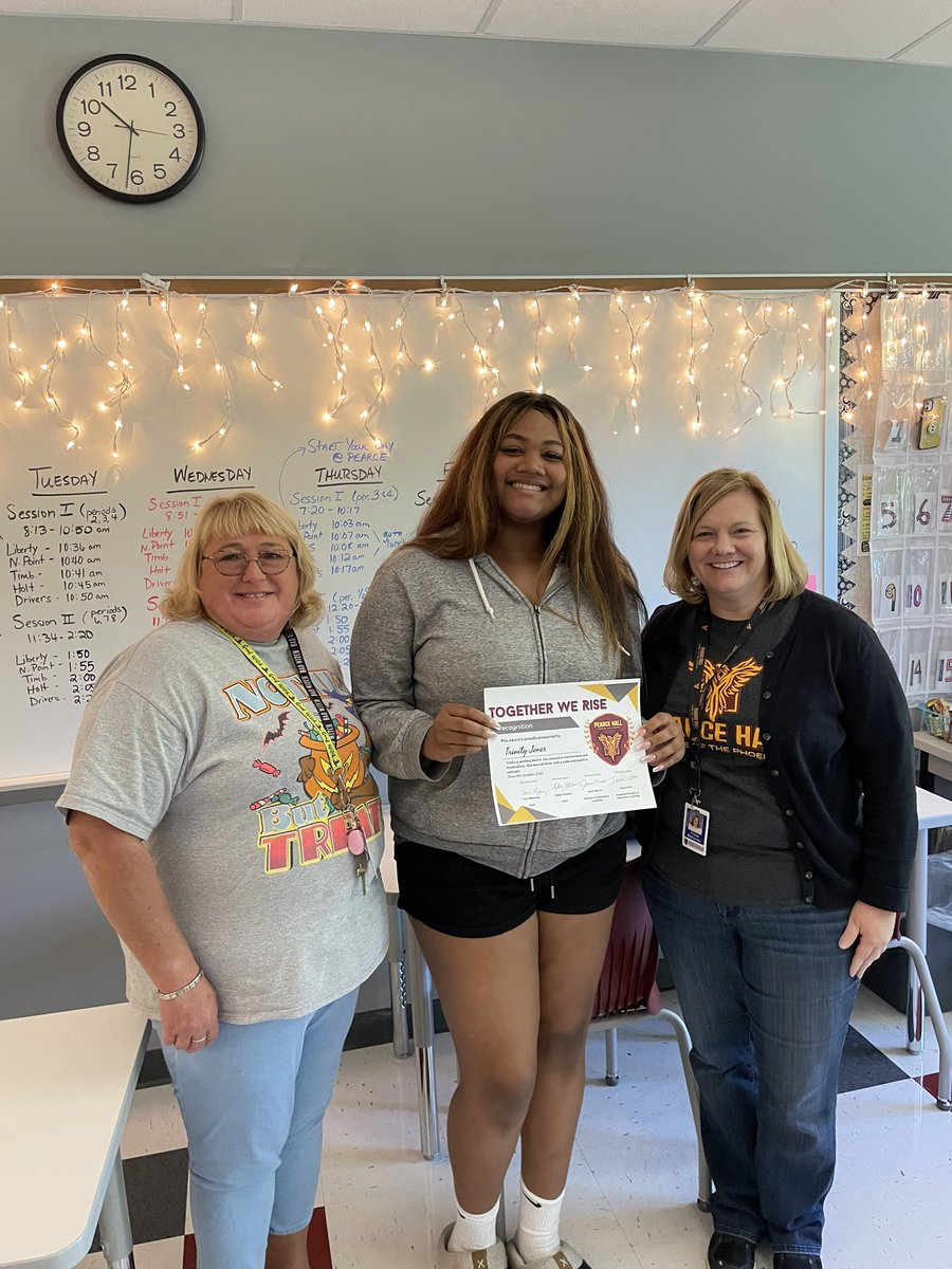 PearceHall's tweet photo. Handing out these teacher nominated student recognition is the best part of the admin team’s job. Students are just as proud of themselves as the staff is. #TogetherWeRise #studentsuccess #WeAreWentzville https://t.co/2UOhNvC0J4