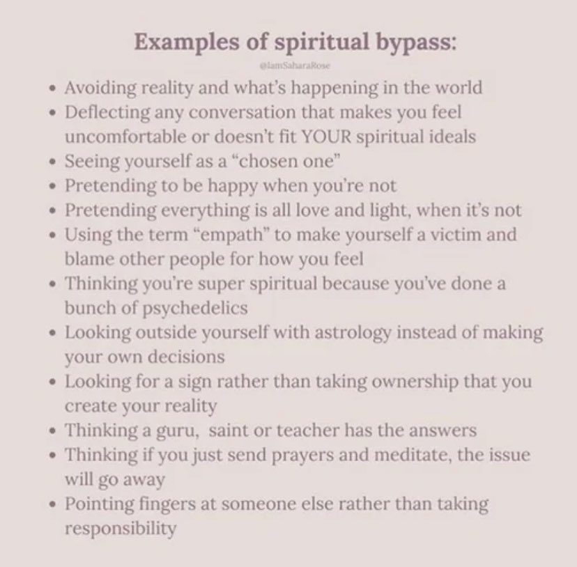 MariaBogdanos's tweet image. Spiritual Bypassing is a defense mechanism to avoid pain. It’s always best to feel and process all emotions to reach authentic self knowledge &amp;amp; healing. #spiritualbypassing #spiritualbypass #trauma #healing #mentalhealth