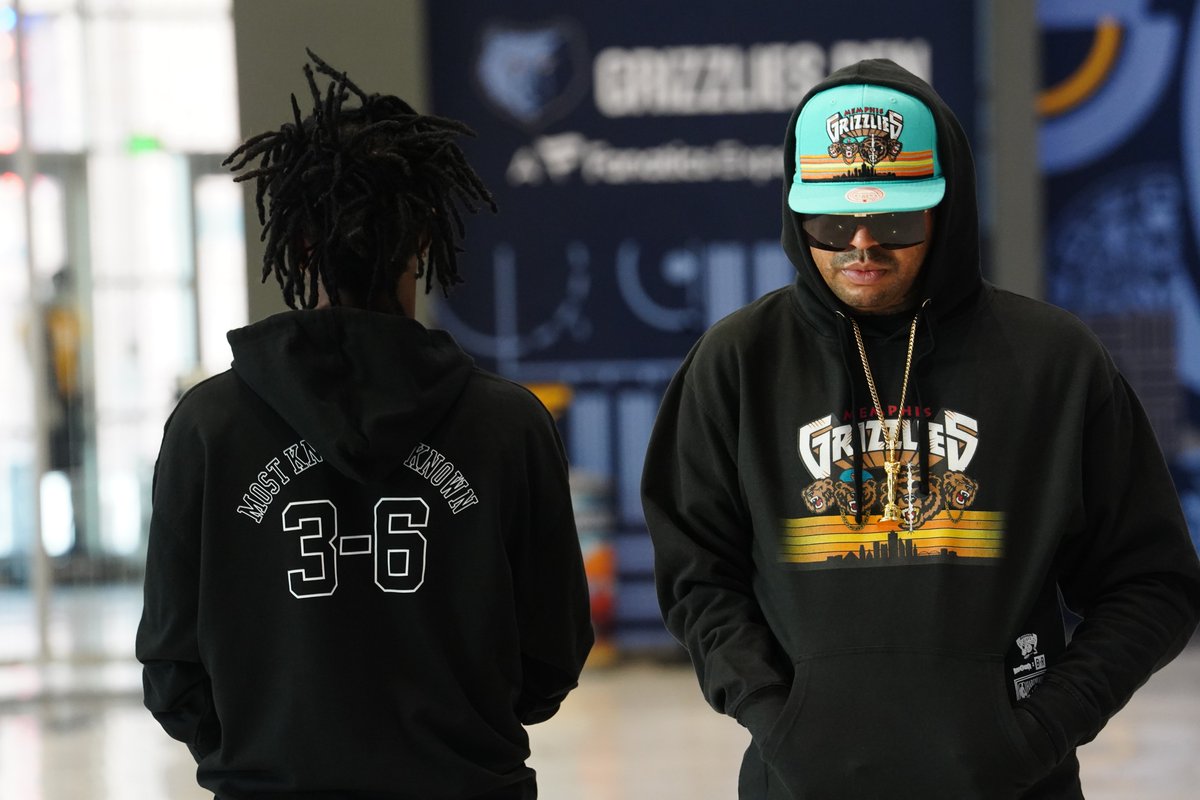 memgrizz's tweet photo. a hard memphis collab 〽️

grizz x three six mafia come together for the @bleacherreport @mitchellandness NBA Remix collab🔥 https://t.co/AbKgvkihLV