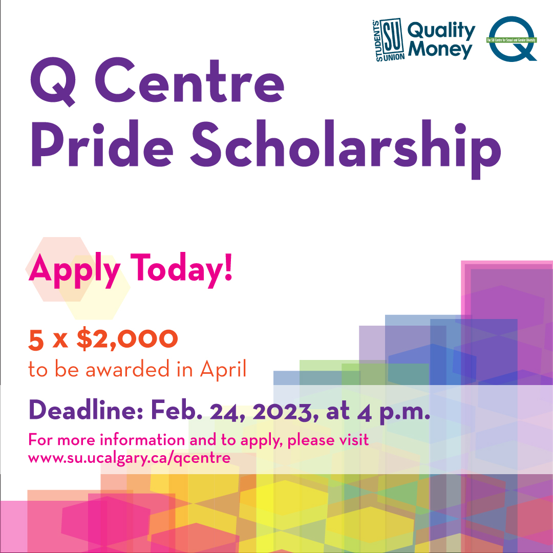 Are you a full-time undergraduate student actively dedicated to building a positive environment for our LGBTQ+ community? Don't miss your chance to earn $2,000 by submitting your application by February 24, 2023.  Visit the SU website for more information about the scholarship!
